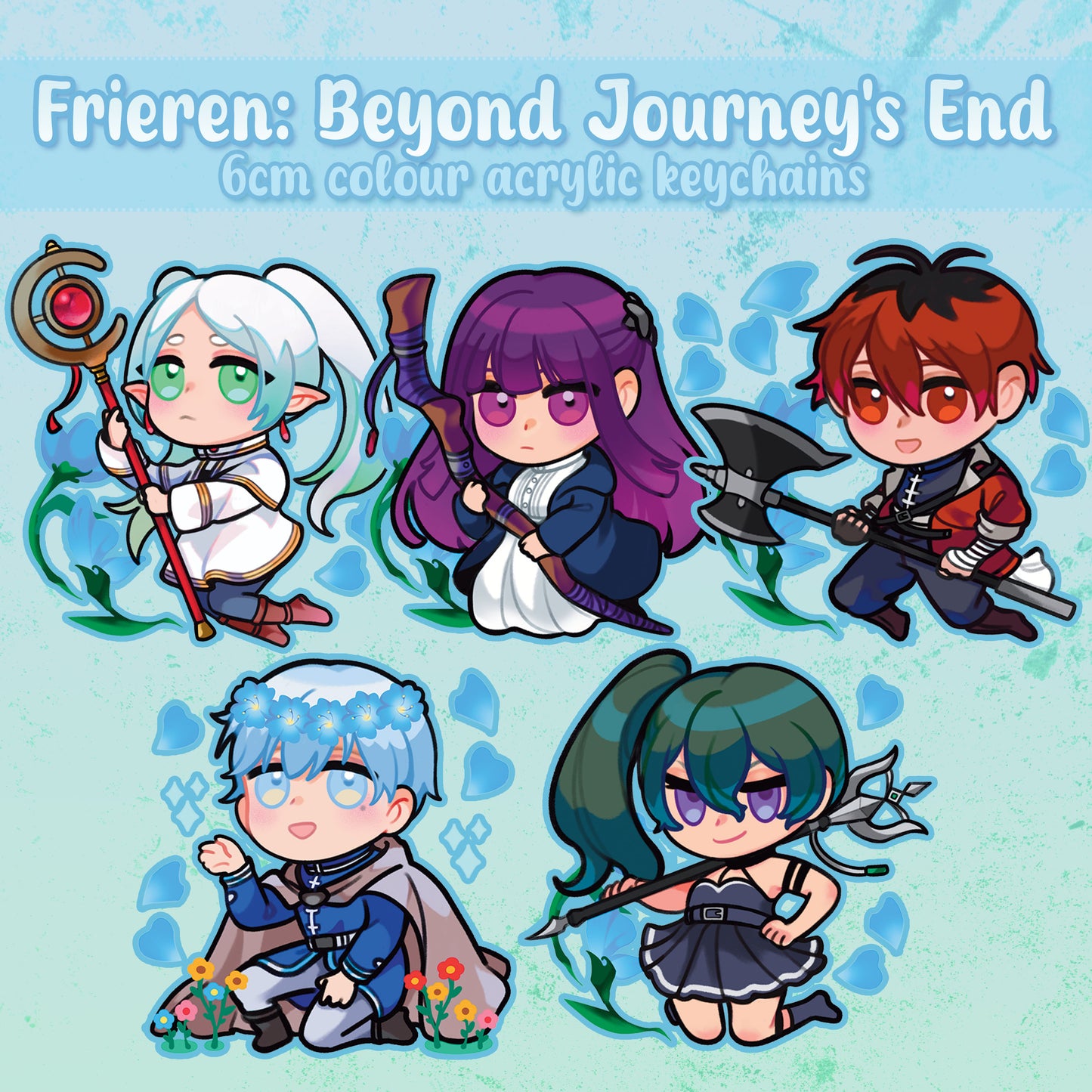 Frieren 2.5" colour acrylic keychains