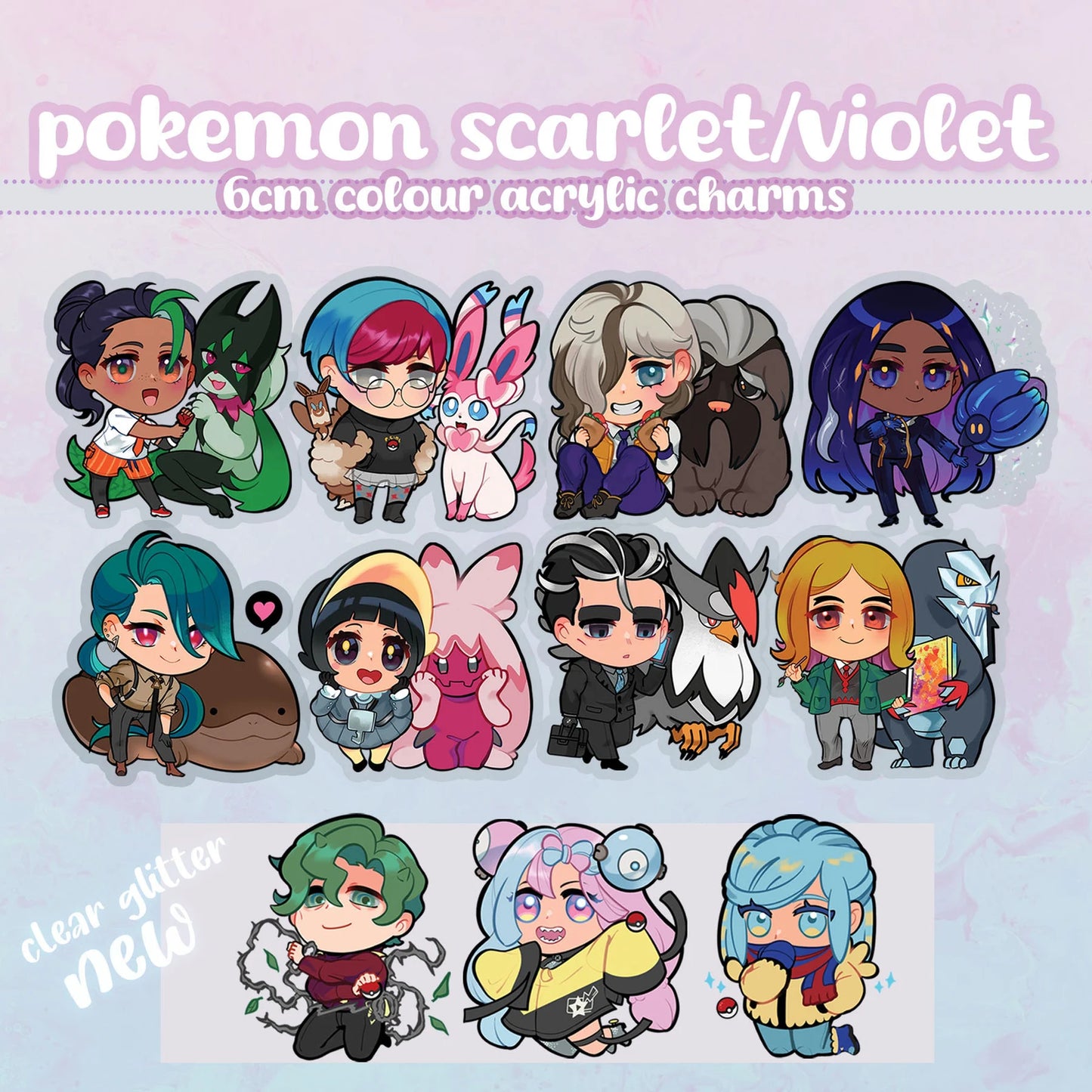 PKMN 2.5" Acrylic Keychains