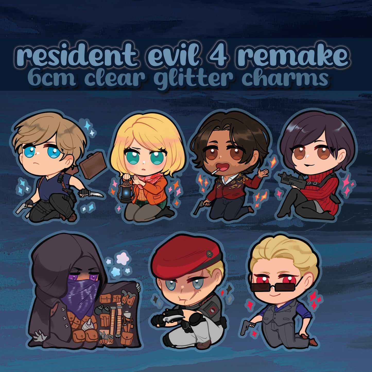 RE4R 2.5” Acrylic Keychains